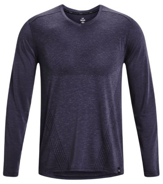 Herren Tennis-Langarm-T-Shirt Under Armour Men's UA Breeze Long Sleeve - black/reflective