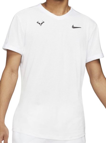 Tricouri bărbați Nike Court Dri-Fit Advantage SS Top Rafa M - white/white/white/black