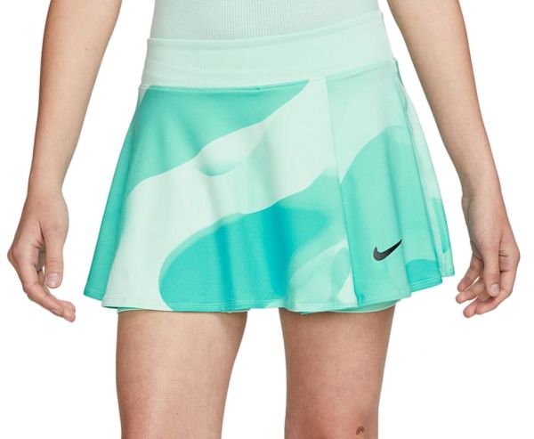  Nike Court Dri-Fit Victory Printed Tennis Skirt - mint foam/black