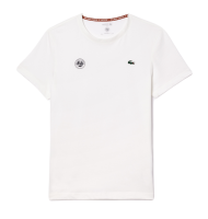 Męski T-Shirt Lacoste Ultra-Dry Sport Roland Garros Edition Tennis T-Shirt - white