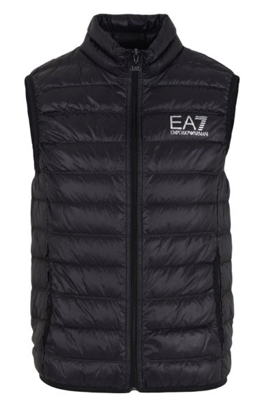 Pánske vesty EA7 Man Woven Down Waistcoat - black