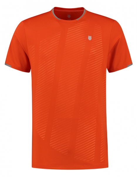 Pánske tričko K-Swiss Tac Hypercourt Shield Crew 2 - spicy orange