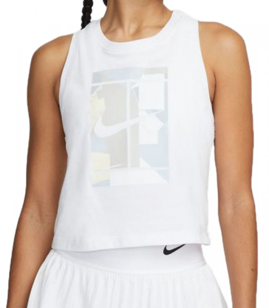 Marškinėliai moterims Nike Court Logo Tank W - white