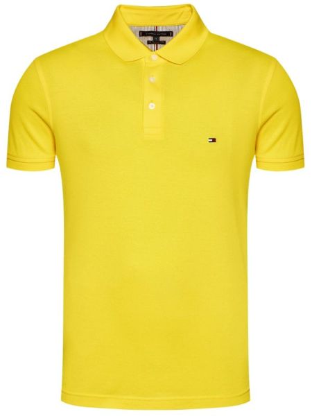 Meeste tennisepolo Tommy Hilfiger Core 1985 Slim Polo - vivid yellow