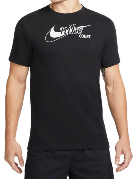  Nike Court Dri-Fit Swoosh Men's Tennis T-Shirt - black