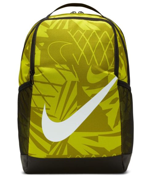 Tennisrucksack Nike Brasilia Backpack - black/bright cactus/white