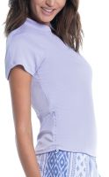 Tenisa T-krekls sievietēm Lucky in Love All About Ikat Ruche Me Along Short Sleeve Top - purple Tenisa T-krekls sievietēm Lucky in Love All About Ikat Ruche Me Along Short Sleeve Top - purple