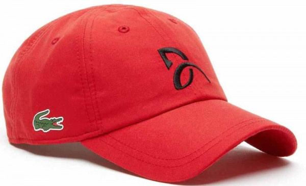  Lacoste Men's Sport Tennis Microfiber Cap - Support With Style Collection for Novak - red