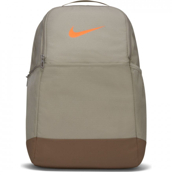 Batoh na tenis Nike Brasilia M Backpack - stone/sandalwood/total orange