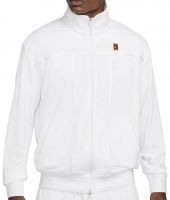 Herren Tennissweatshirt Nike Court Heritage Suit Jacket M - white/white/white
