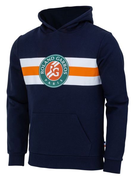 Dječački sportski pulover Roland Garros 2024 Stripes Hoodie - Plavi