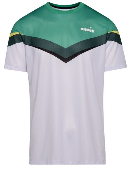 Pánske tričko Diadora T-Shirt Clay - holly green/white/bistro green