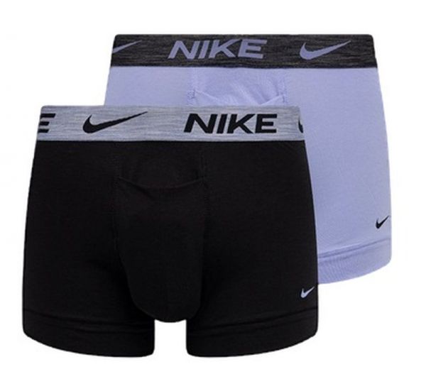 Calzoncillos deportivos Nike Everyday Dri-Fit ReLuxe Trunk 2P - light thistle/black