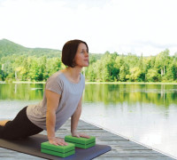 Balance disc Schildkröt Yoga Block - green/grey Balance disc Schildkröt Yoga Block - green/grey