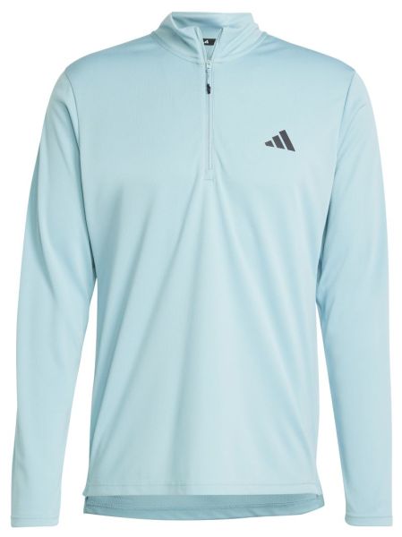 Herren Tennissweatshirt Adidas Train Essentials 1/4 Zip - Minze