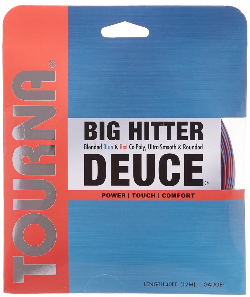Tenisový výplet Tourna Big Hitter Deuce (12 m) - blue/red