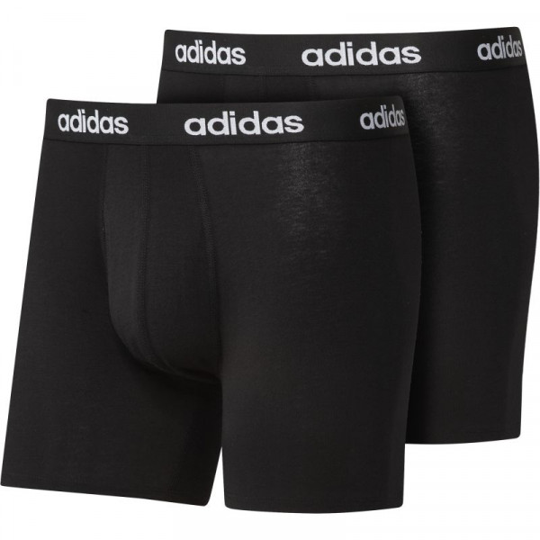 Herren Boxershorts Adidas Linear Brief M - 2P black/black