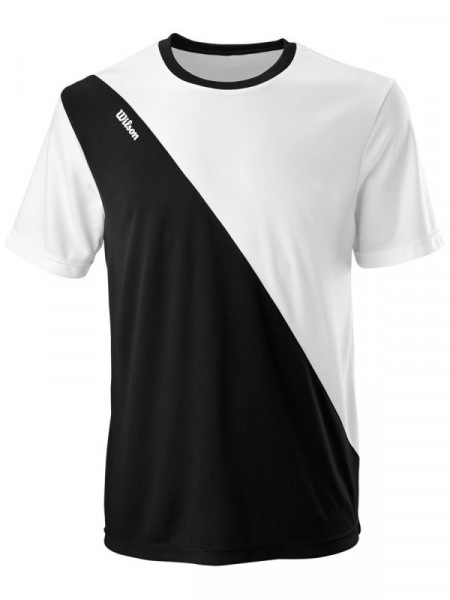 Herren Tennis-T-Shirt Wilson Team II Crew M - black