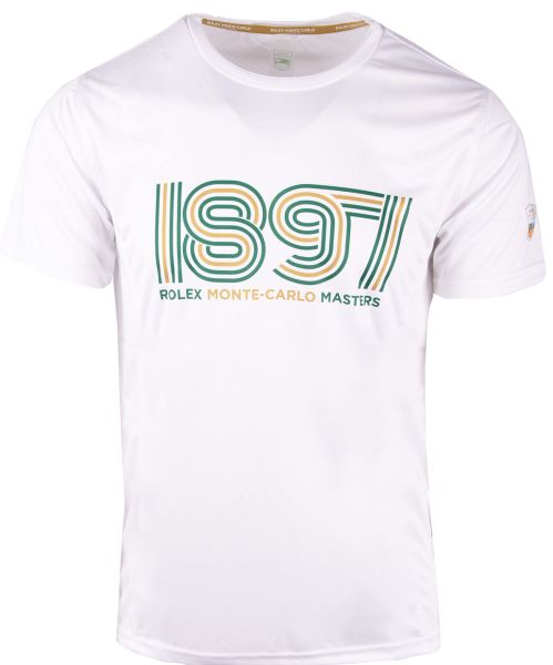 T-shirt da uomo Monte-Carlo Country Club Tech Rolex 1897 Printed T-Shirt - white