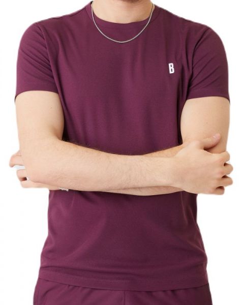 T-krekls vīriešiem Björn Borg Ace T-shirt Stripe - grape wine