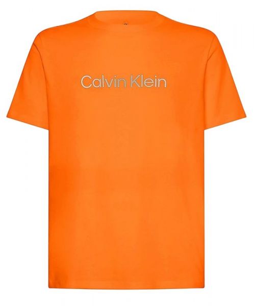 Herren Tennis-T-Shirt Calvin Klein PW SS T-shirt - red orange