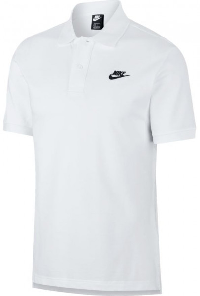 Herren Tennispoloshirt Nike Sportswear Polo - white/black