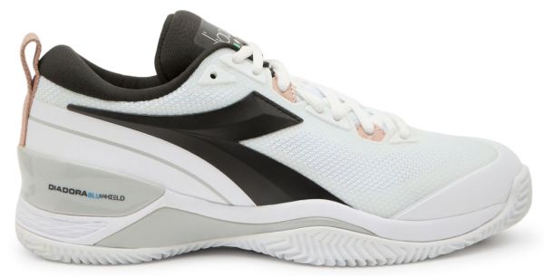 Chaussures de tennis pour femmes Diadora Speed Blushield 5 W Clay - white/silver/black