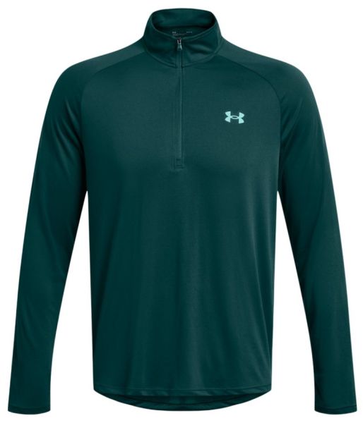 T-shirt de tennis pour hommes (manche longues) Under Armour UA Tech 2.0 1/2 Zip M - hydro teal/radial turquoise