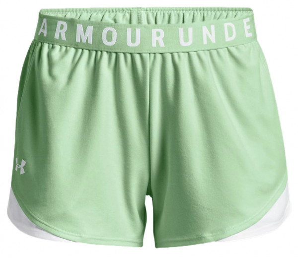 Pantaloncini da tennis da donna Under Armour Women's UA Play Up Shorts 3.0 - aqua foam/white