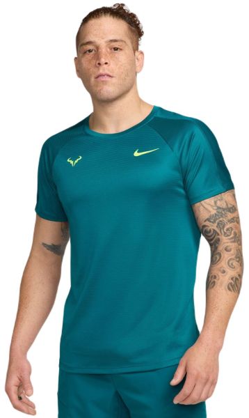 Męski T-Shirt Nike Rafa Challenger Dri-Fit Tennis - Turkusowy