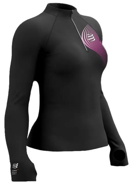 T-Shirt pour femmes (manches longues) Compressport Winter Trail Postural Long Sleeve Top - magnet/magenta