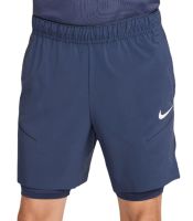 Pantaloncini da tennis da uomo Nike Court Dri-Fit Slam RG 2-in1 Shorts - Bianco, Blu