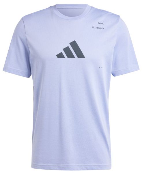 Herren Tennis-T-Shirt Adidas Padel Category Graphic - Blau