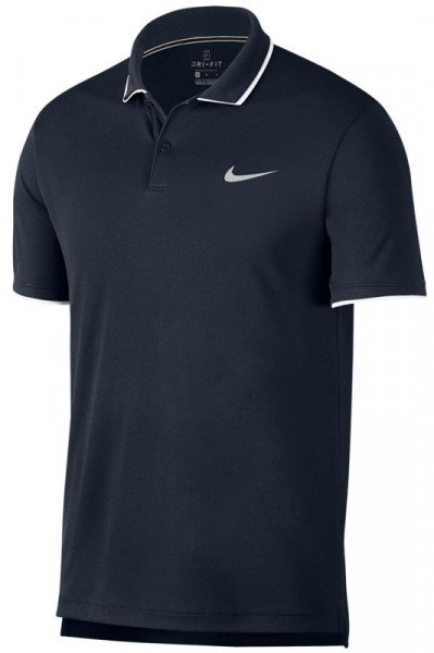  Nike Court Dry Team Polo - obsidian/white/white/white