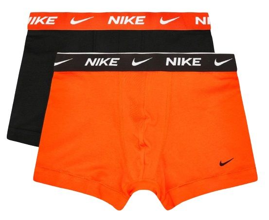 Pánske boxerky Nike Everyday Cotton Stretch Trunk 2P - team orange