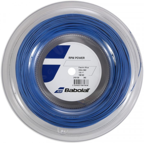 Cordes de tennis Babolat RPM Power (200 m) - electric blue