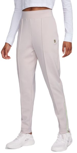 Pantalons de tennis pour femmes Nike Court Dri-Fit Heritage Knit Pant - platinum violet/barely volt