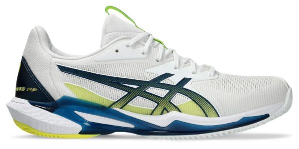 Chaussures de tennis pour hommes Asics Solution Speed FF 3 Clay - Blanc, Bleu