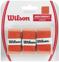 Owijki tenisowe Wilson Pro Soft 3P - Pomarańczowy