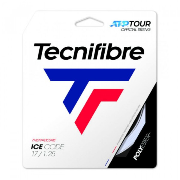 Naciąg tenisowy Tecnifibre Ice Code (12 m) - white