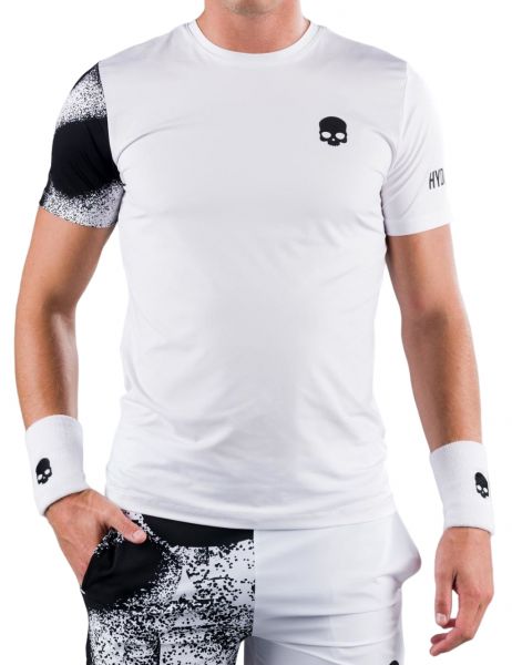 Herren Tennis-T-Shirt Hydrogen Bicolor Spray Tech Tee Man - white