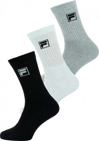 Skarpety tenisowe Fila Tennis Socks 3P - classic/black/grey/white