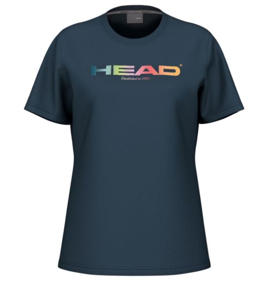 Damen T-Shirt Head Rainbow - Blau