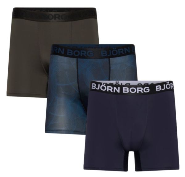 Pánské boxerky Björn Borg Performance Sports 3P - Vícebarevný