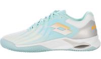 Γυναικεία παπούτσια Lotto Mirage 100 Clay W - all white/saffron/blue paradise Γυναικεία παπούτσια Lotto Mirage 100 Clay W - all white/saffron/blue paradise