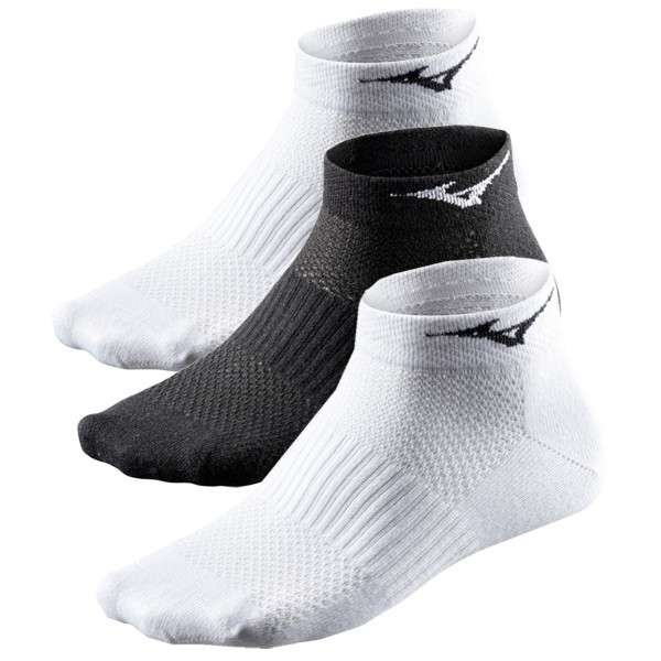 Ponožky Mizuno Training Mid 3P - white/white/black