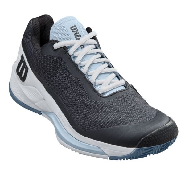 Damskie buty tenisowe Wilson Rush Pro 4.0 Clay W - black/white/china blue