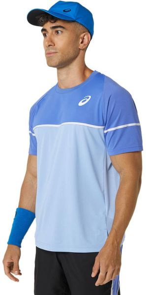 Herren Tennis-T-Shirt Asics Game Short Sleeve Top - sapphire