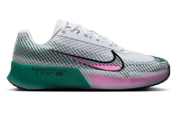 Női cipők Nike Zoom Vapor 11 - white/playful pink/bicoastal/black