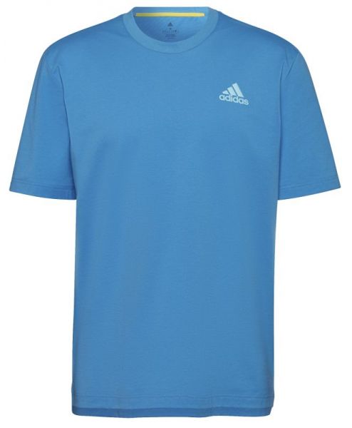 Férfi póló Adidas Clubhouse Racquet Tenis T-shirt - pulse blue